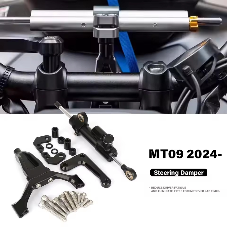 อุปกรณ์เสริมรถจักรยานยนต์ Stabilizer พวงมาลัย Damper ติดตั้งชุด Damper ชุดสําหรับ Yamaha MT-09 mt09 MT 09 mt09 2024 2025