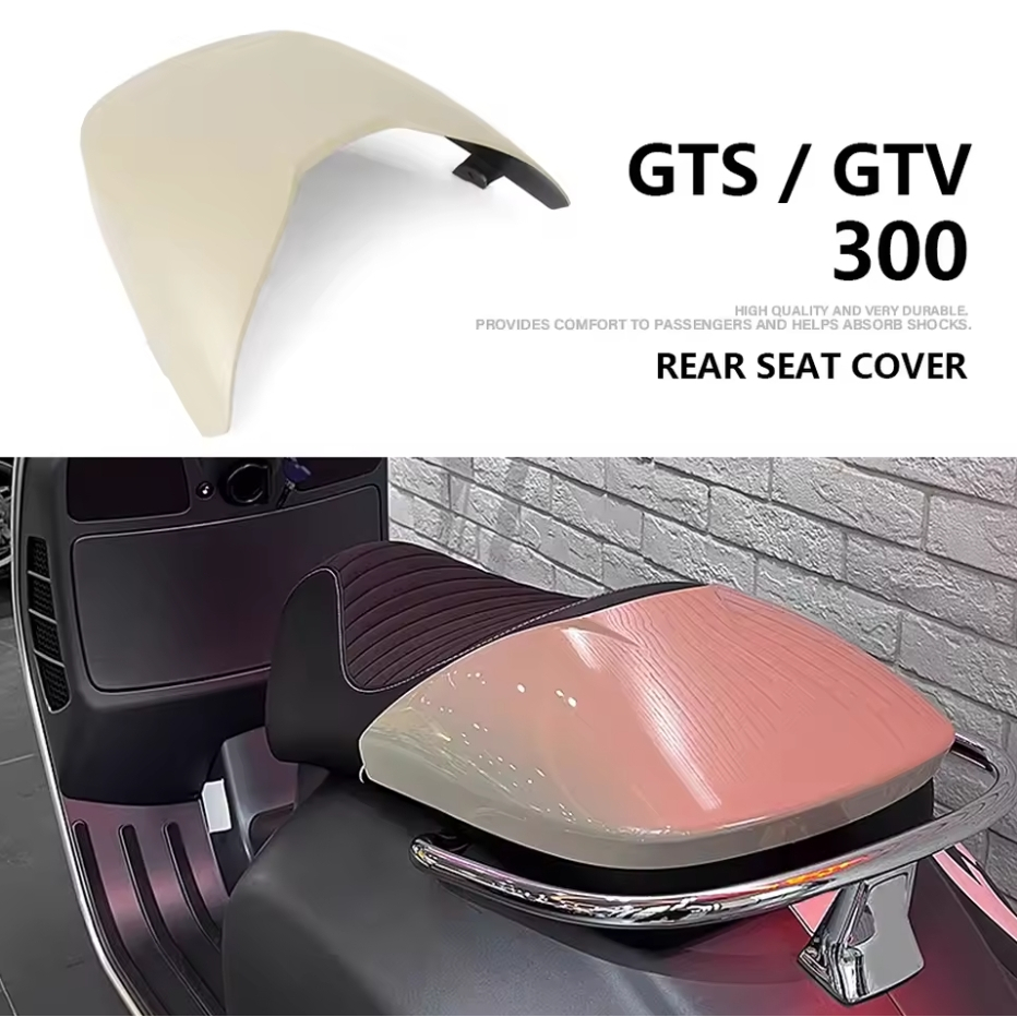 ใหม่สําหรับ Vespa GTS300 GTV300 GTV 300 GTS 300 อุปกรณ์เสริมรถจักรยานยนต์ด้านหลัง Pillion Passenger Cowl Fairing ฝาครอบที่นั่งด้านหลัง
