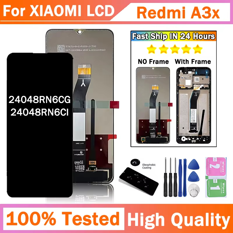 6.71 "สําหรับXiaomi Redmi A3x 24048RN6CGจอแสดงผลLCD Touch Screen Digitizer AssemblyสําหรับRedmi A3x 