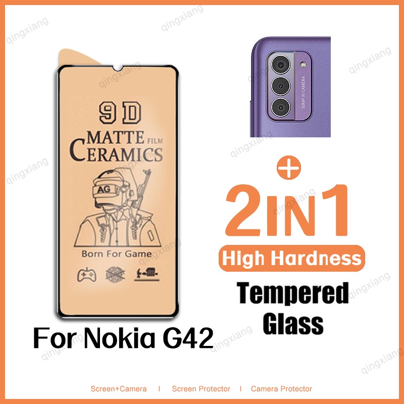 2in1 กระจกนิรภัยเซรามิคสําหรับ NokiaG42 G 42 G22 G 22 C300 C22 C2 2 eramics ป้องกันหน้าจอ