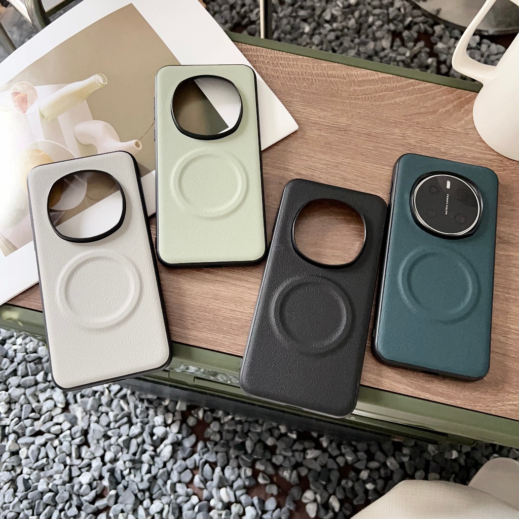 ปลอกหนังสําหรับ Huawei Honor Magic7 Pro Magic6 Pro PTP-AN00 PTP-N49 PTP-AN10 เคสโทรศัพท์รถผู้ถือแม่เ