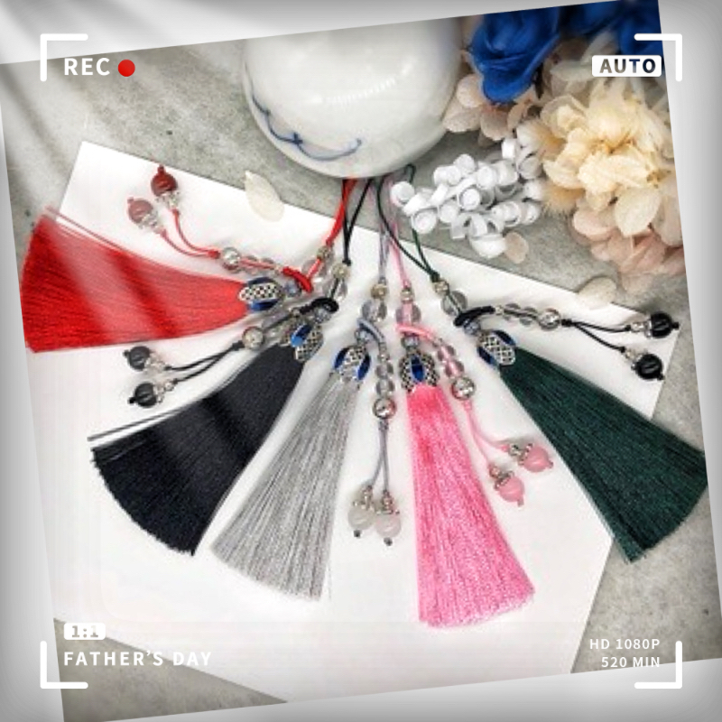 พู่ผ้าไหมน้ําแข็ง / พู่โลหะผสมมงกุฎ Kalan / พู่เคลือบ / พู่ปมจีน อุปกรณ์ตัดแต่ง จี้ ตกแต่ง DIY