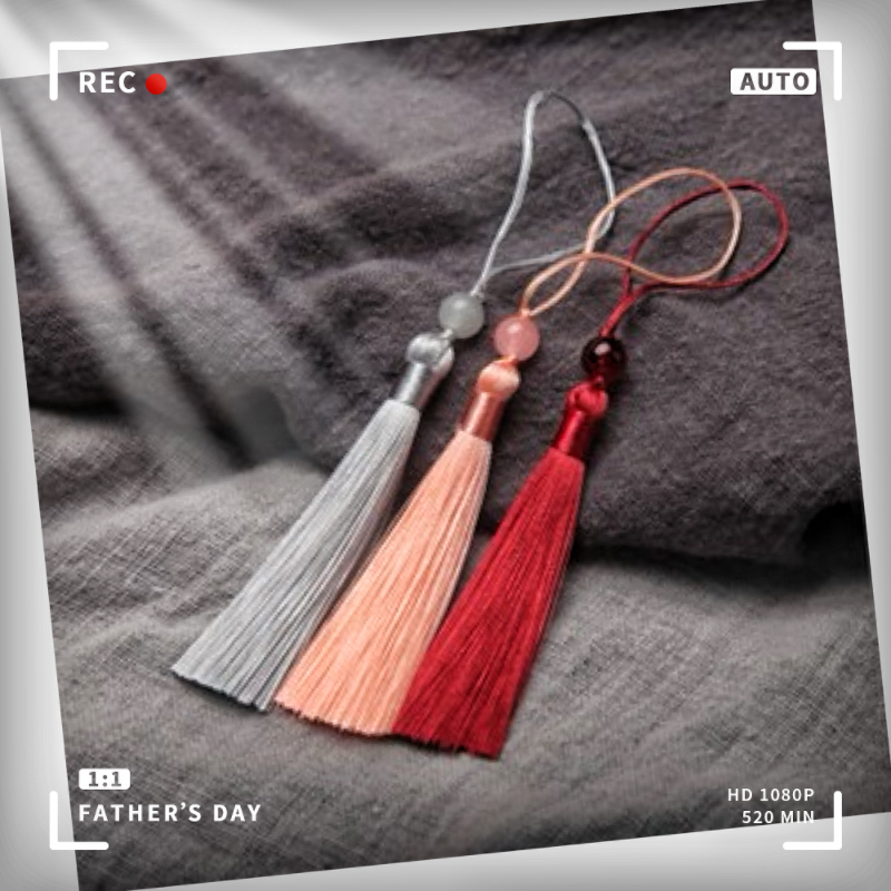 7ซม.พู่ลูกปัดสไตล์จีนโบราณhanfu Pressed Placketซองแขวนหูบุ๊คมาร์คตกแต่งU Diskจี้อุปกรณ์เสริม,จี้