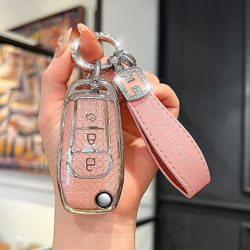 [TPU]ฝาครอบเคสกุญแจรถสําหรับ Ford Everest Ranger Mondeo 5 Ecosport Focus 3 ปุ่มแฟชั่นสไตล์ใหม่