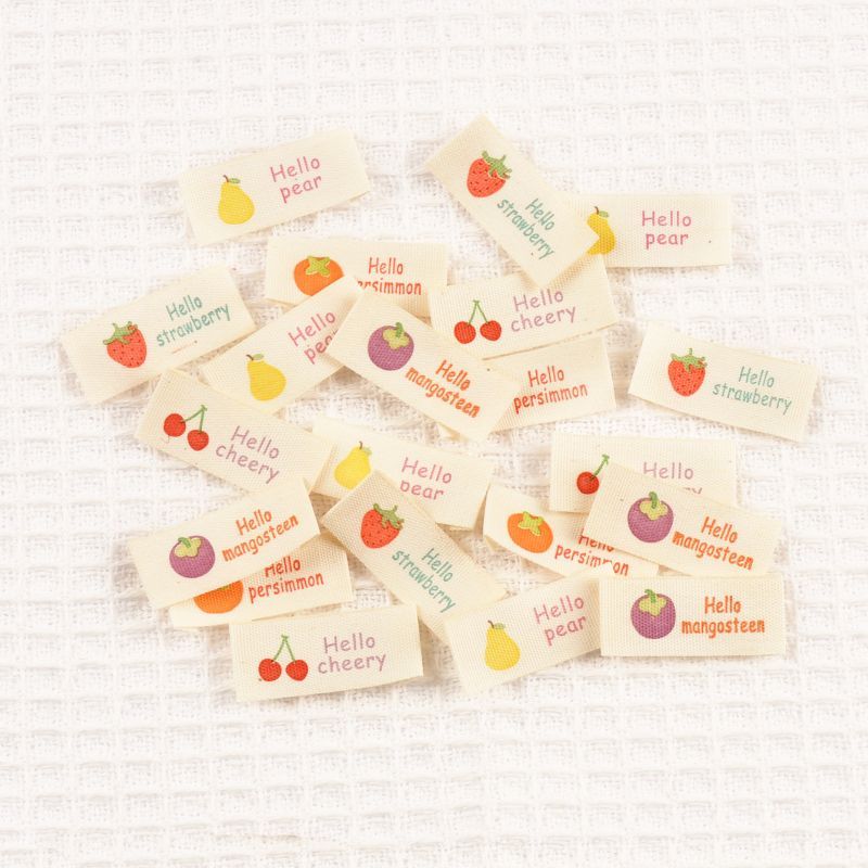 ป้ายแฮนด์เมด 50 ชิ้น ออกแบบเป็นรูปสตรอเบอร์รี่ เชอร์รี่ พีร์ พร้อมป้ายสำหรับเสื้อผ้า กระเป๋า และรองเท้า CP3808