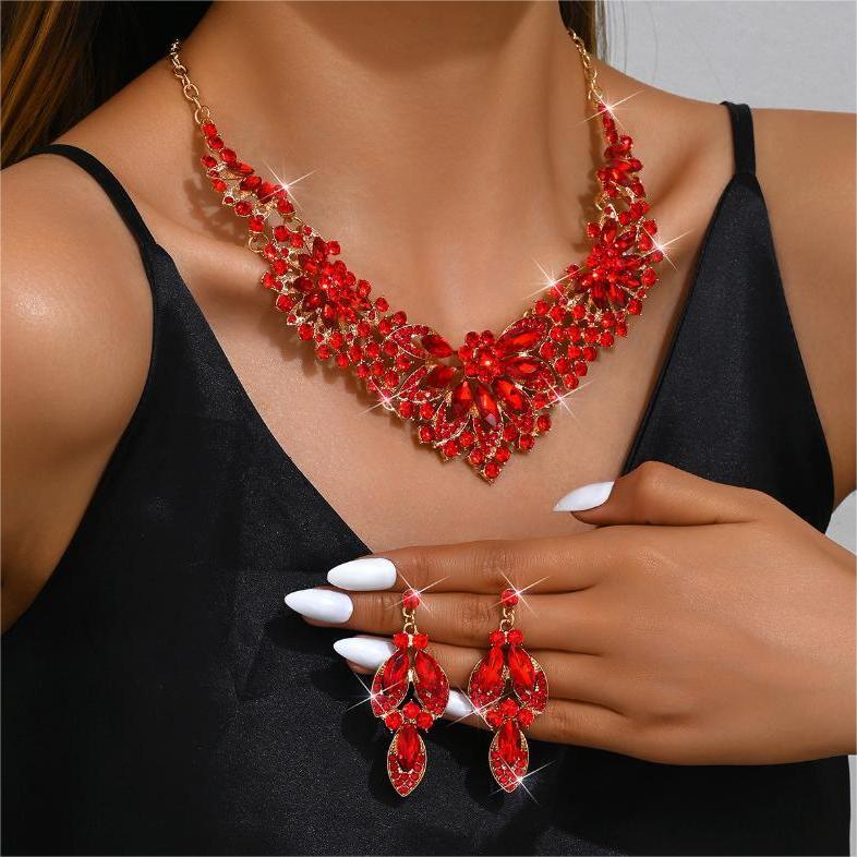 สุภาพสตรีโลหะผสม Jewellery ชุดสร้อยคอต่างหูชุด Holiday Jewellery ชุดสาววัน Jewellery