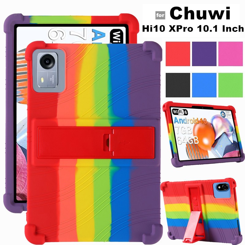 for Chuwi Hi10 XPro 10.1 Inch Tablet Case Shockproof Soft Silicone Protective Case Stand Cover for H