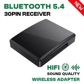 🚀ท้องถิ่น🚀30pin บลูทูธ 5.4 เครื่องรับสัญญาณเสียง HIFI Lossless เพลงความเข้ากันได้สูงอะแดปเตอร์ไร้สาย A2DP สําหรับ 30 พิน Docks ลําโพงอะนาล็อก
