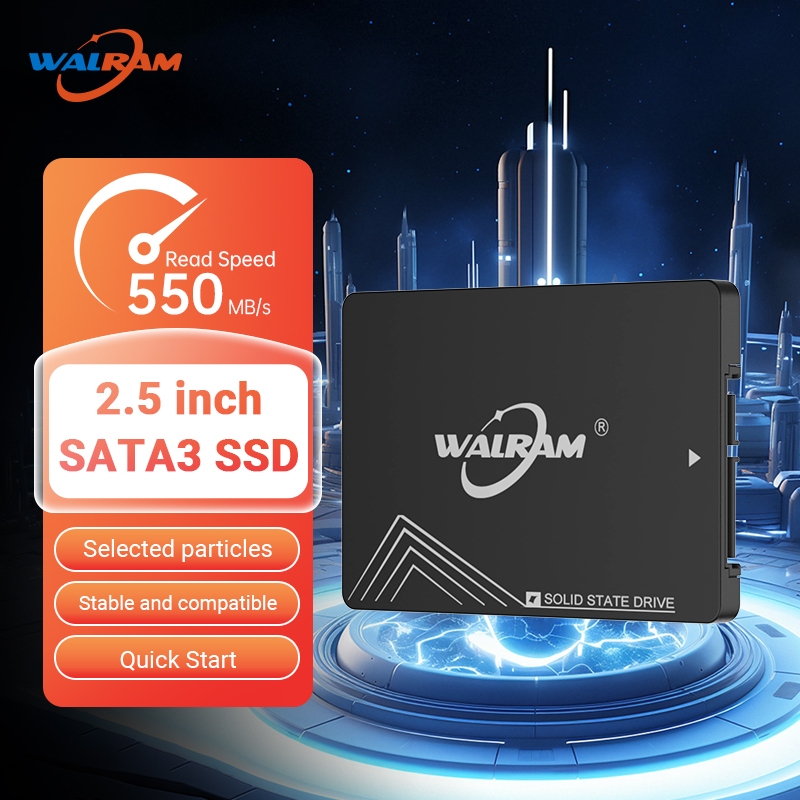 ฮาร์ดดิสก์ SSD Walram 2.5 นิ้ว SATA3 128GB 256GB 512GB 120GB 240GB 480GB ของแท้ สำหรับเล่นเกมและทำงาน