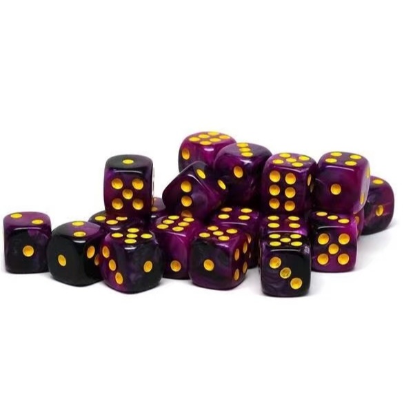 ลูกเต๋าหกด้านกลมสองสี 10 ชิ้นพร้อมซองใส่สําหรับ Tenzi, Farkle, Yahtzee, Bunco หรือสอนคณิตศาสตร์ (12 มม.) - รูปที่ 6