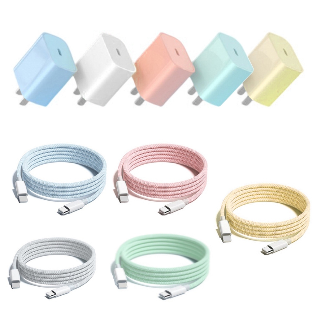 ชาร์จไว PD 35W สายชาร์จ สีพาสเทล สายชาต หัวชาร์จ pastel รูปที่ 7