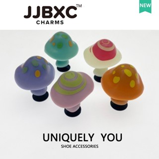 JJBXC ตัวติดรองเท้า charm รองเท้าแฟชั่นประดับหัวเข็มขัดเห็ดเ…