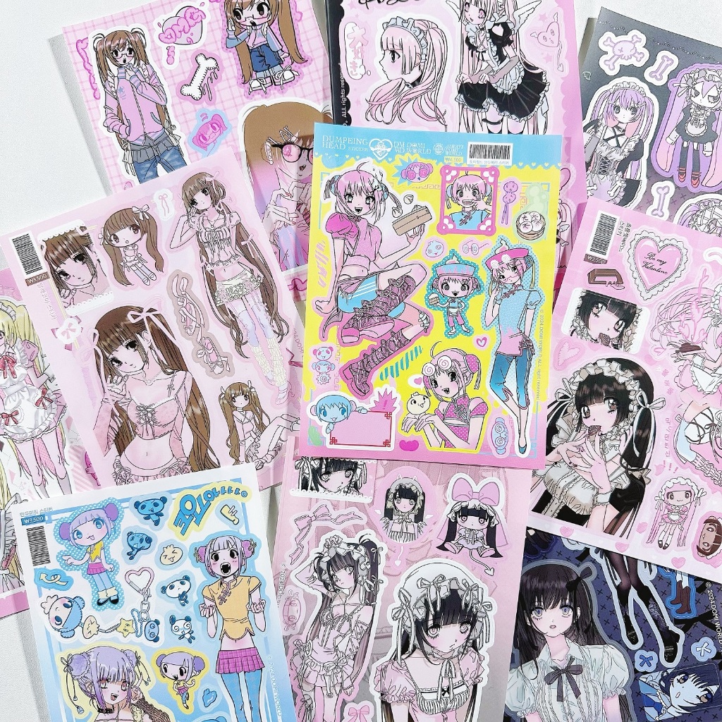 เกาหลีใหม่โดมิสติกเกอร์น่ารักสาวเซ็กซี่ตัวละครสติกเกอร์บัญชีมือเคสโทรศัพท์ไอแพดโน๊ตบุ๊คไดอารี่วางแผนสมุดภาพ ทําเอง สติกเกอร์ตกแ