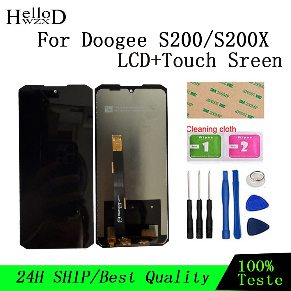 ใหม่ DOOGEE S200 S200 X จอแสดงผล LCD Touch Screen Digitizer โมดูลอุปกรณ์ซ่อมสําหรับ DOOGEE S200X โทร