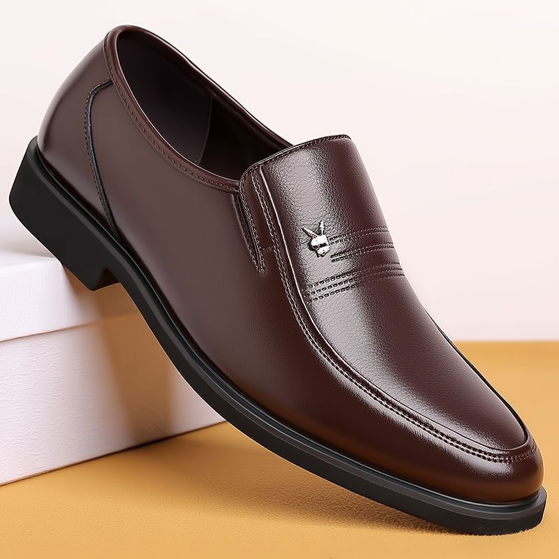 รองเท้าหนังชาย คัชชูหนัง  คัชชู ผู้ชาย  wearing black size 39-44, formal men's leather