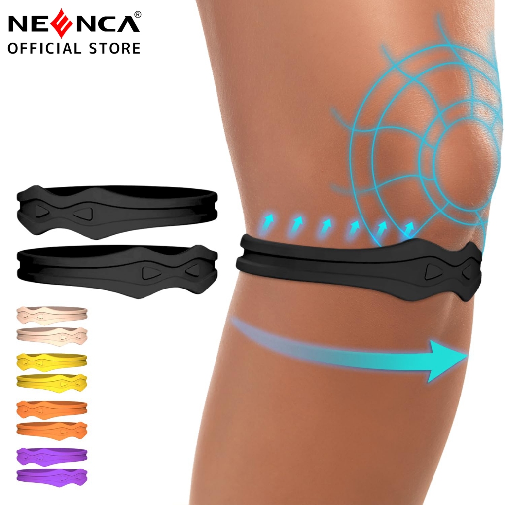 Neanca เข่าสายรัด Patella สนับสนุน: เข่าสําหรับ Patellar Tendon Pain Relief - เข่ารั้งสําหรับ Tendonitis Jumpers วิ่งกีฬาบาสเกตบอลผู้ชายผู้หญิง 2 แพ็ค