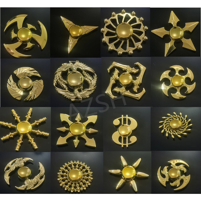 2025fidget Spinner สังกะสีอัลลอยด์ Decompression ของเล่น Hand Spinner Finger Spinner โรงงานขายส่งโลหะ spinning top ของเล่น spinning top บรรเทาความเครียดได้อย่างมีประสิทธิภาพ Golden Bronzer