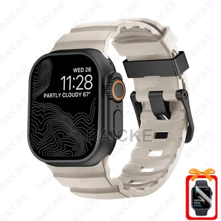 สายซิลิโคนทนทานสําหรับ iWatch Series 11/10/9/8/7/6/5/4/3/SE Ultra 2 49mm 46mm 44mm 45mm42mm