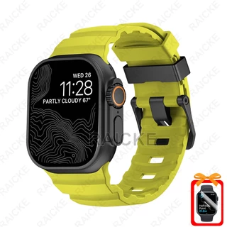 สายซิลิโคนทนทานสําหรับ iWatch Series 11/10/9/8/7/6/5/4/3/SE Ultra 2 49mm 46mm 44mm 45mm42mm