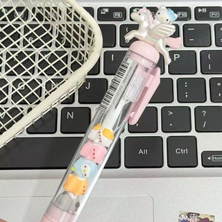 🔥ปากกาเจลซานริโอ 0.5มม. หมึกดำ เปลี่ยนแท่ง+DIYลูกปัดน่ารัก อุปกรณ์นักเรียน/ออฟฟิศ สไตล์ Y2K