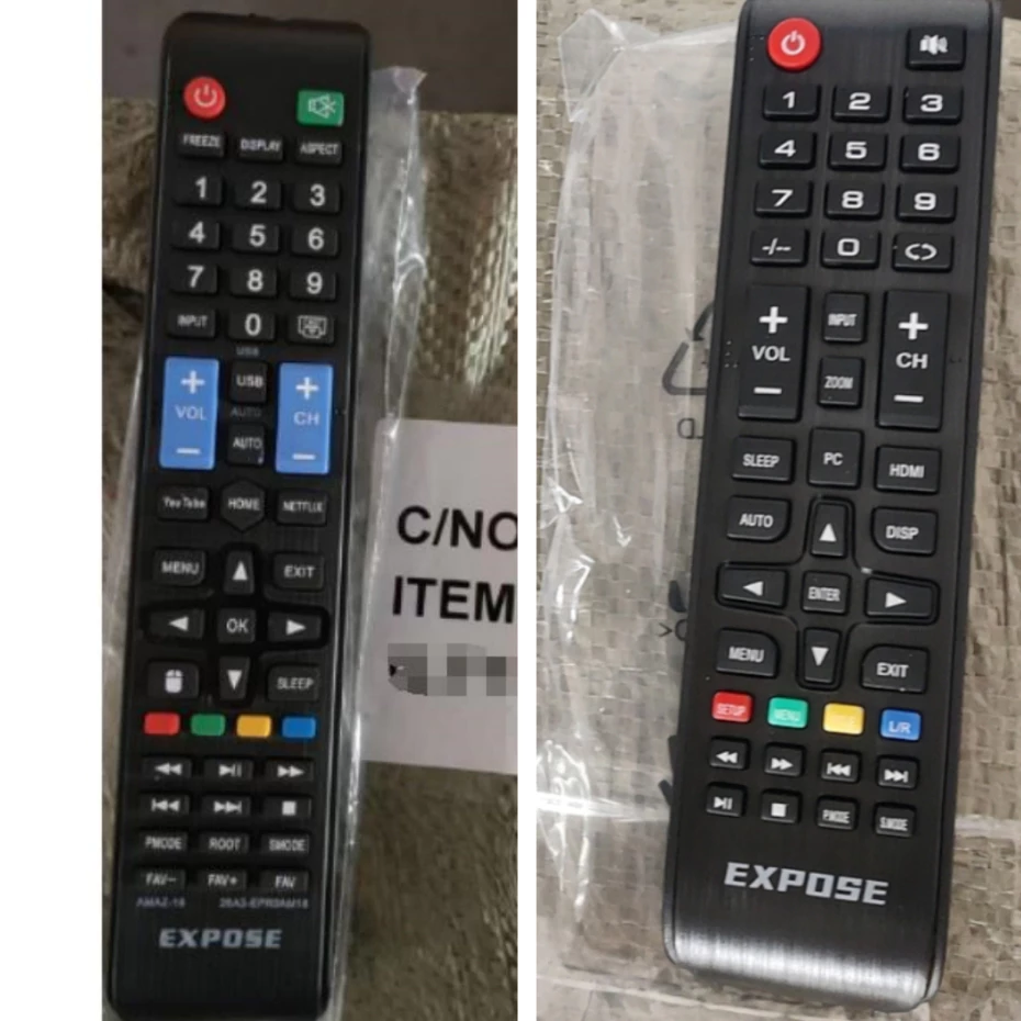 (READ DESCRIPTION) EXPOSE TV Universal NO CODE NO SET UP Remote & พร้อมใช้งาน Universal EXPOSE SMART TV android Remote TV EXPOSE REMOTE