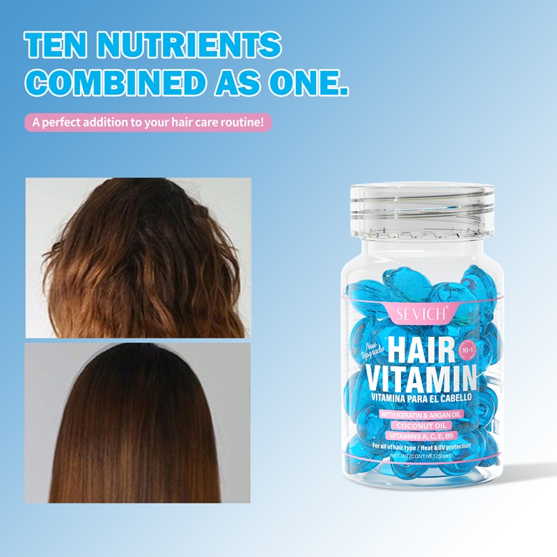 Sevich วิตามินบํารุงผมสําหรับผมชี้ฟูเคราติน 30 ชิ้น