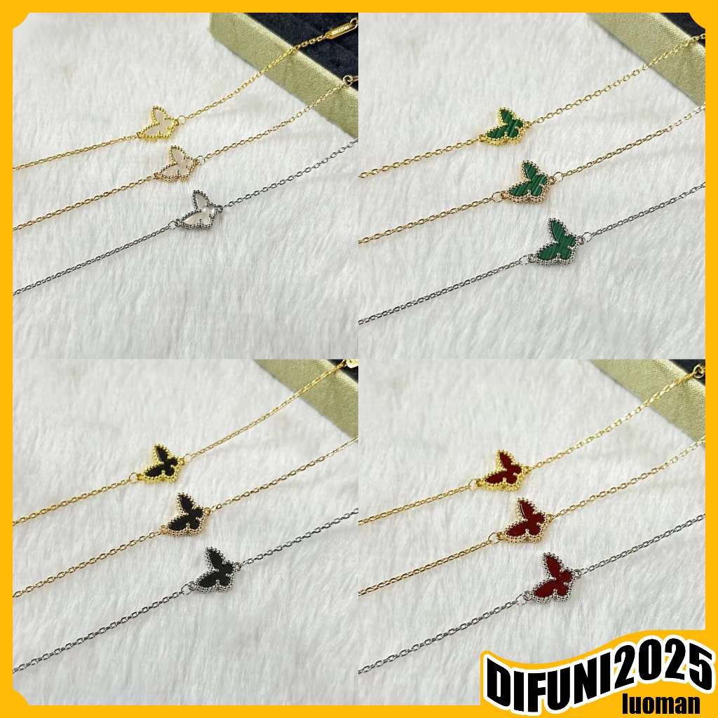 สร้อยข้อมือสุภาพสตรี ฟริติลลาเรีย สีเขียวผีเสื้อ