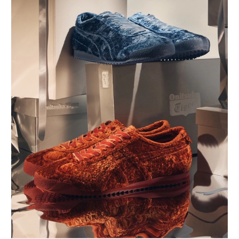 [สินค้าใหม่] Onitsuka MEXICO 66 VELVET ผู้ชายผู้หญิงรองเท้าลําลองรองเท้ากีฬา