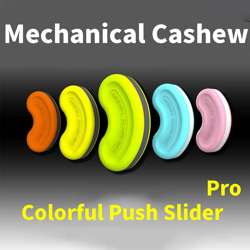 Gao Studio Mechanical Cashew Pro Push Slider EDC ความเครียดบรรเทาสํานักงาน Multicolor Fidget ของเล่น