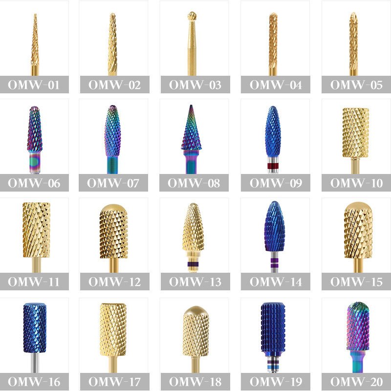 1PCS เล็บเจาะ Bits เครื่องตัดเล็บแฟ้มเล็บเล็บเจาะ Bit ทันตกรรม Burs