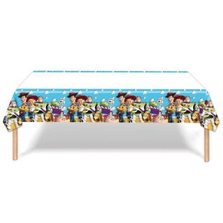 ใหม่ Toy Story วันเกิด Party Decor Buzz Lightyear บนโต๊ะอาหารแผ่นกระดาษถ้วยผ้าปูโต๊ะกระเป๋าเด็กเด็กอุปกรณ์อาบน้ํา