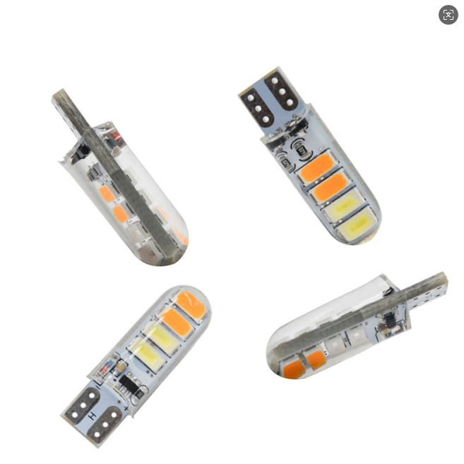 10PCS T10 8SMD Led 2 สีกระพริบแฟลชกระพริบกระพริบรถรถจักรยานยนต์ Strobe ไฟกระพริบ