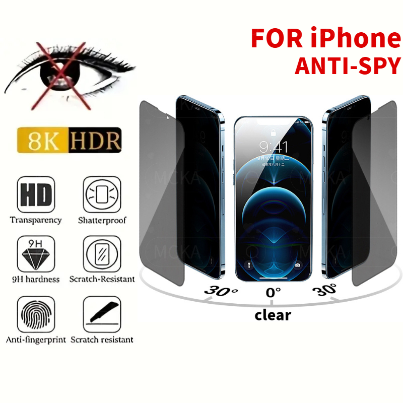 ปกป้องความเป็นส่วนตัวฟิล์มนิรภัยสําหรับ for iphone 16 15 11 12 13 14 Pro Max 6 7 8 Plus SE X XR XS Max 13 12 Mini 9Hป้องกันหน้าจอป้องกันPeeping Anti-Scratchป้องกันการระเบิดอลูมิเนียมสูงเต็มรูปแบบ สติ๊กเกอร์ติดกระจก ฟิล์มกันรอยโทรศัพท์มือถือ โทรศัพท์มือถือ