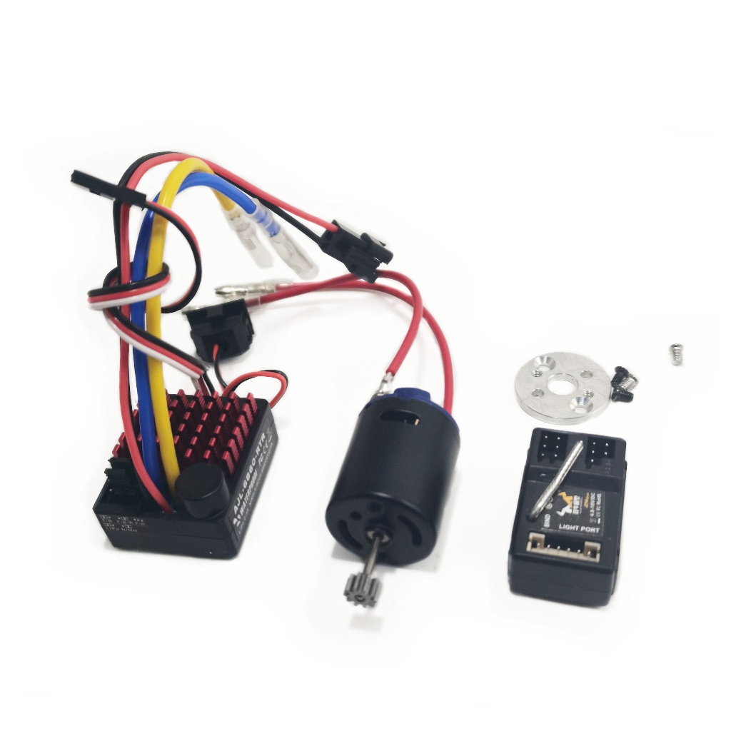 Mn82 MN78 rc รถอัพเกรด 370 ชุดมอเตอร์ 370 มอเตอร์ 60A ESC MN ตัวรับสัญญาณพร้อมปลั๊กไฟ