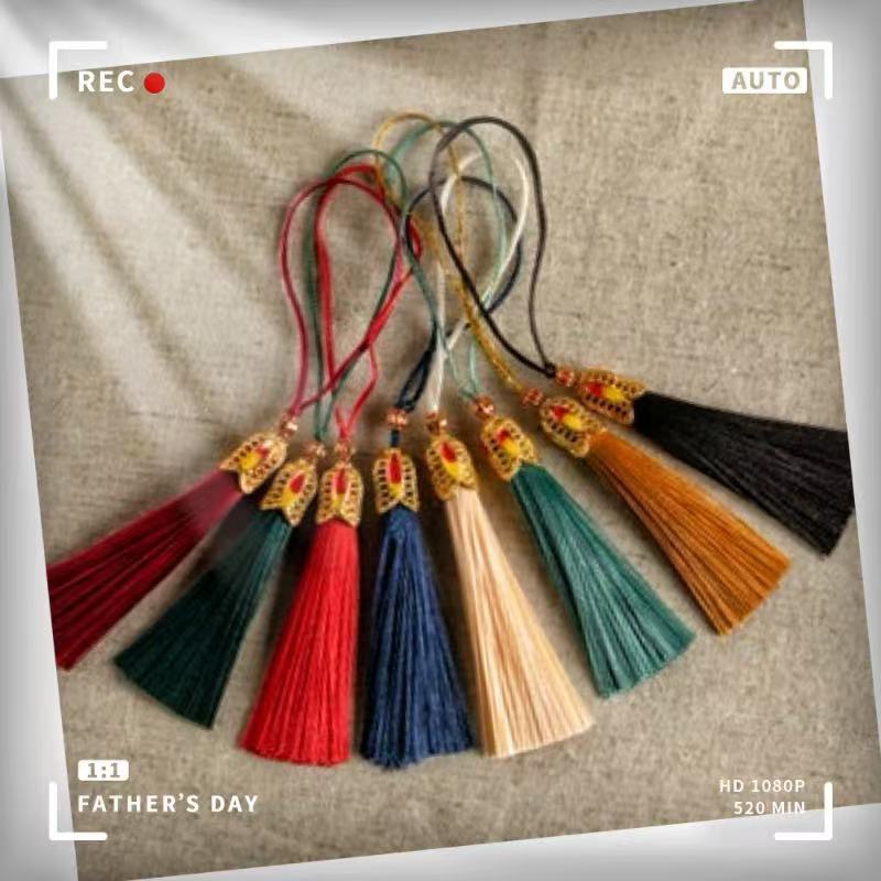 6cm มงกุฎหมวกพู่จีนปมจี้ซองจี้ Diy เครื่องประดับผมอุปกรณ์เสริมเครื่องแต่งกาย