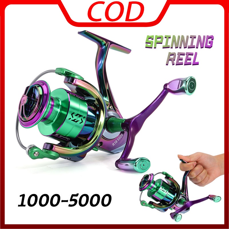 Sougayilang 1000-5000 series ล้อหมุนแขนคู่ Spinning Fishing Reel รอกโลหะเต็มรูปแบบสําหรับตกปลา