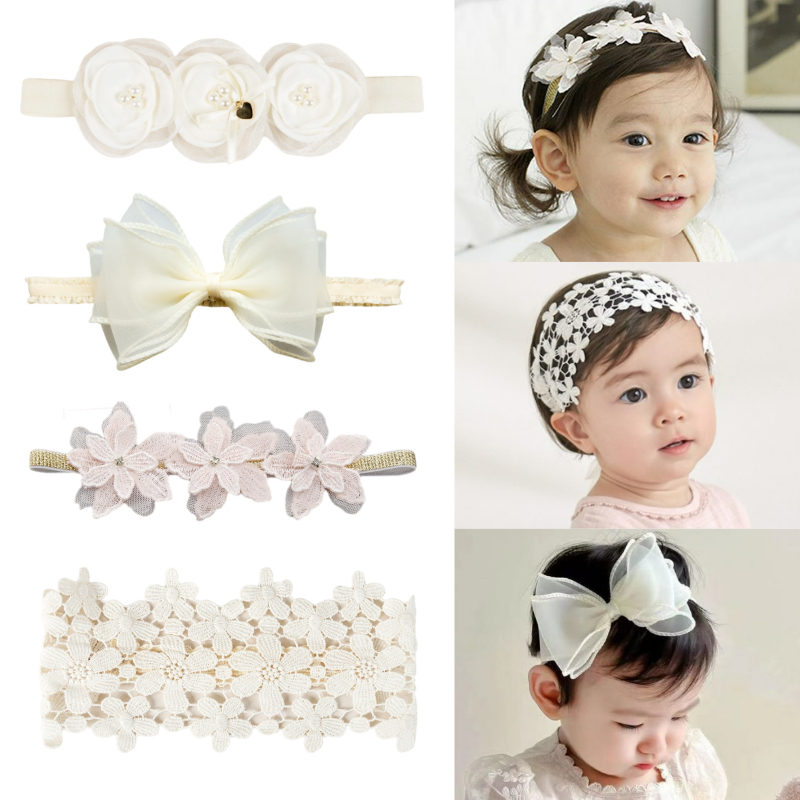 พร้อมส่ง ยางรัดผม ลูกไม้ ดอกไม้ น่ารัก สําหรับเด็กผู้หญิง