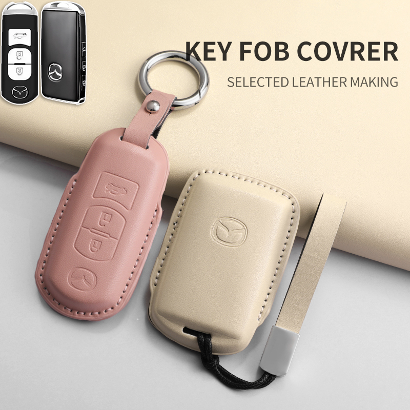 เคสกุญแจรีโมทรถยนต์ สําหรับ Mazda 3 4 5 6 CX3 CX4 CX6 CX7 cx30 cx8 2022 2023 CX5 2023 mazda 2 2024 2025 ของแต่งรถยนต์ พวงกุญแจ