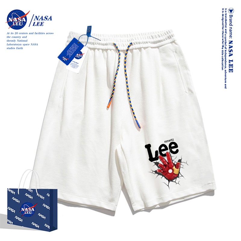【จัดส่งภายในประเทศ】NASA กางเกงขาสั้นแฟชั่นสำหรับเด็ก ลายสตาร์คเหล็ก ปี 2025 แบบใ