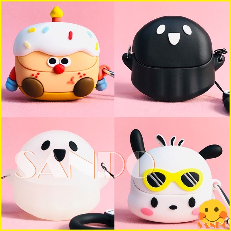 Isuper SOUND PRO Max เคสซิลิโคนหูฟัง iSUPER SOUND PRO Max ฝาครอบป้องกันหูฟังการ์ตูนแบบนุ่ม เคสซิลิโค