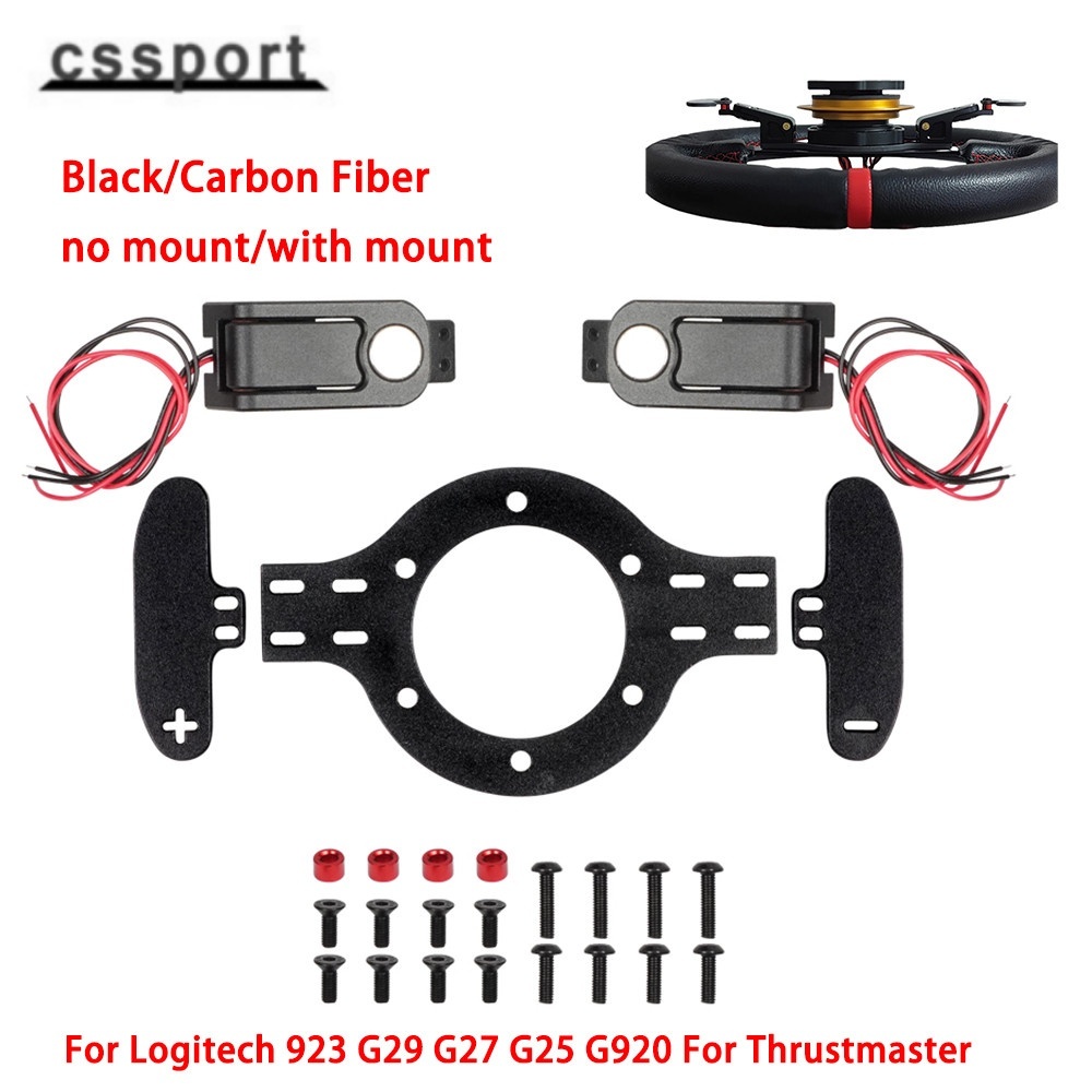 Racing จําลองพวงมาลัย Shift Paddles Magnetic Paddles สําหรับ Logitech 923 G29 G27 G25 G920 สําหรับ Thrustmaster