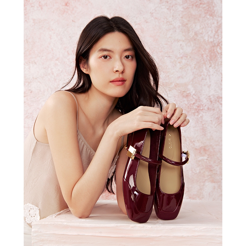 BASTO Women's Mary Jane Flat Shoes รองเท้าแมรี่เจน นิ้วเท้าเหลี่ยม ส้นเตี้ย M3173 M1111 M1335 M1303
