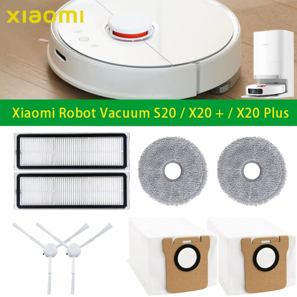 อะไหล่เครื่องดูดฝุ่น แผ่นกรอง หุ่นยนต์ดูดฝุ่น สําหรับ Xiaomi Robot Vacuum Cleaner X10+ X20+ Dreame L10 Ultra