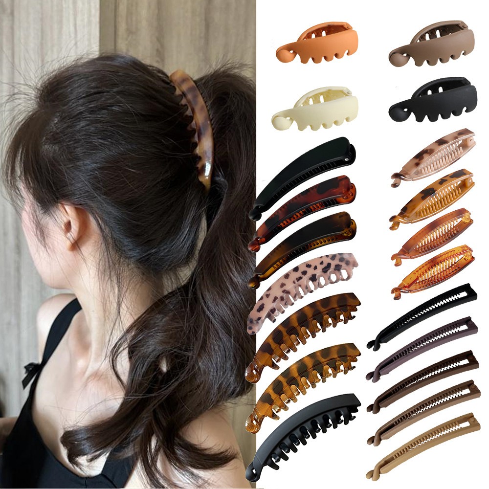 2025 กล้วยคลิปกิ๊บหญิงขดลวดผมคงที่แนวนอนคลิปกล้วยกิ๊บกิ๊บ