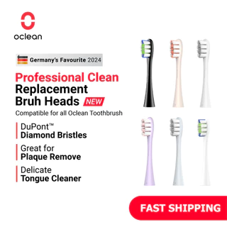 พร้อมสต็อกOclean หัวแปรงสีฟันแบบถอดเปลี่ยนได้เข้ากันได้สําหรับแปรงสีฟันไฟฟ้า Oclean ทุกรุ่น Professional Clean- 2 ชิ้น