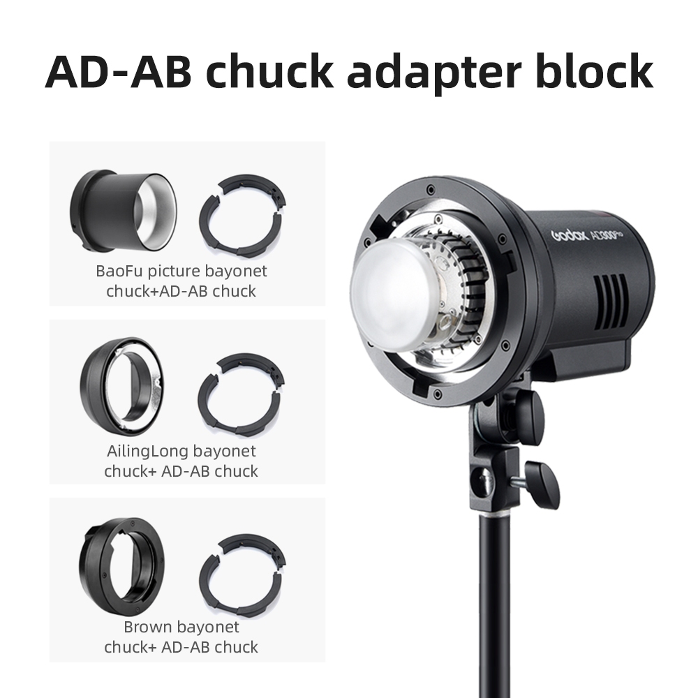 Godox - อะแดปเตอร์ AD-AB สําหรับ Profoto, Bron, Elinchrom, Bowens, AD300PRO, หัวแฟลช AD400PRO