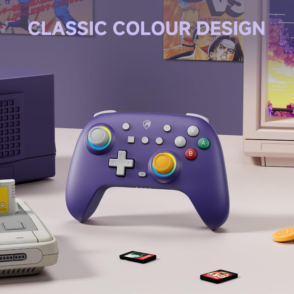 [BEST SELLER] NYXI Wireless Pro Controller สําหรับ Nintendo Switch/Switch Lite/OLED คอนโทรลเลอร์สําหรับเล่นเกมพร้อมจอยสติ๊ก Hall Effect ฟังก์ชั่น Wake-Up, มาโครที่ตั้งโปรแกรมได้ Gyro & Turbo GamePad COD