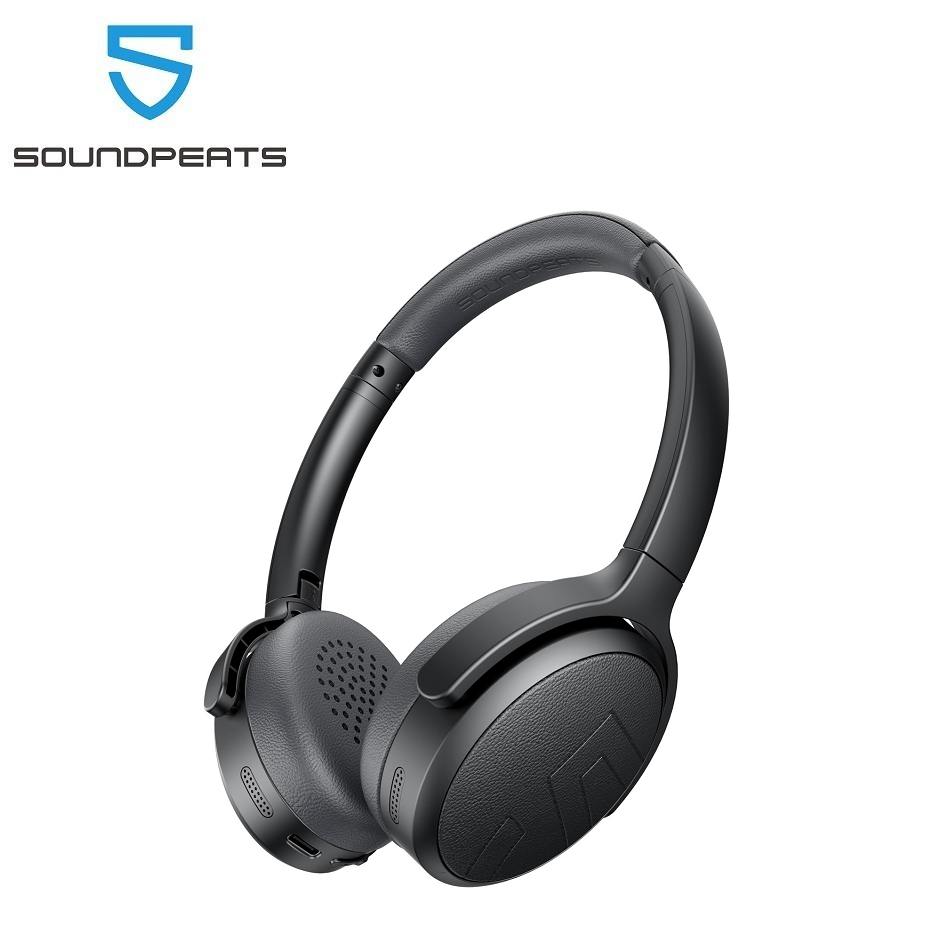 Soundpeats Space Lite Bluetooth V5.4 หูฟัง Active Noise Cancelling หูฟังครอบหูไร้สายแบบพับได้น้ําหนักเบา On-Ear Multipoint การเชื่อมต่อพร้อมไมโครโฟน ANC