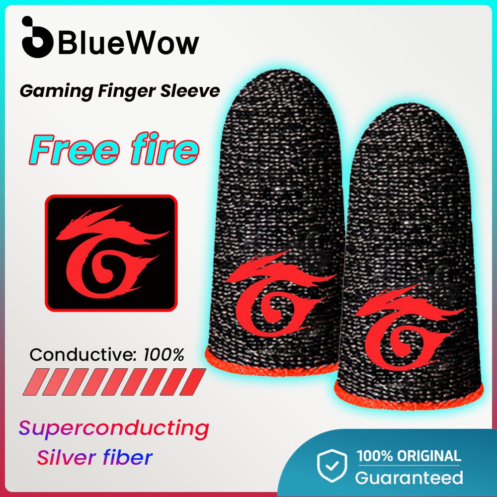 Bluewow Free fire ปลอกสวมนิ้วมือ หน้าจอสัมผัส กันเหงื่อ สําหรับเล่นเกมโทรศัพท์มือถือ