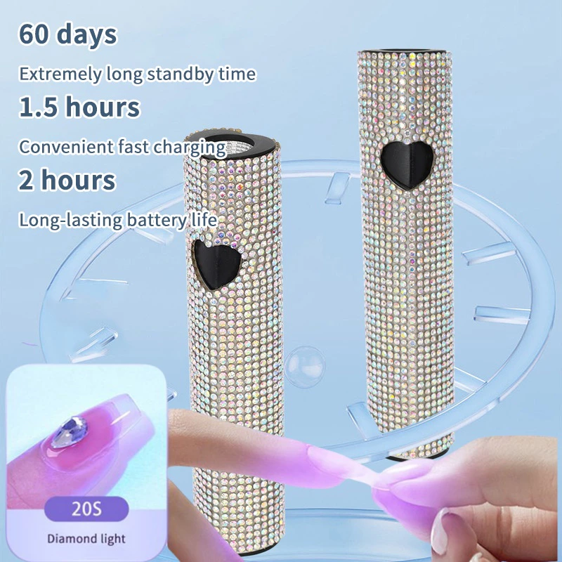 Ank มือถือ UV Light สําหรับเจลเล็บ 3W แบบพกพา LED โคมไฟเล็บไร้สายชาร์จ USB เครื่องเป่าเล็บ EN